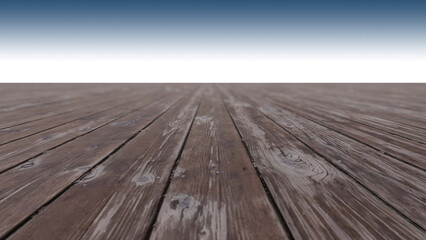 Naklejka na ściany i meble A 3d rendering image of wooden floor