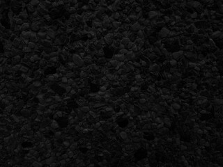 Black texture of stone wall