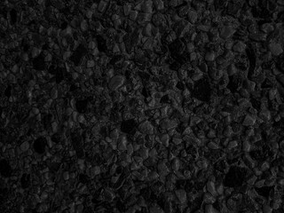 Black texture of stone wall
