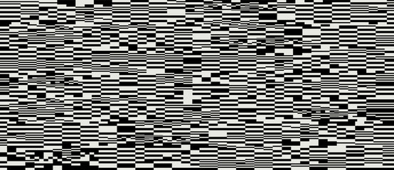 Black and white glitch tv screen - 526834551