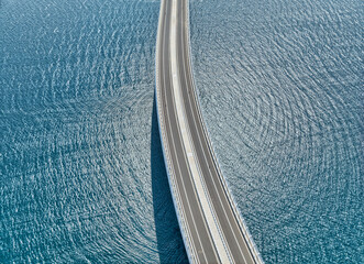 Aerial detail of the Peljesac bridge