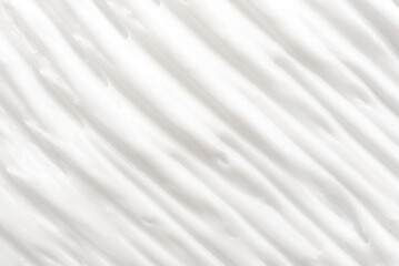 Texture of white cosmetic cream. Moisturizing cream background for dry skin care