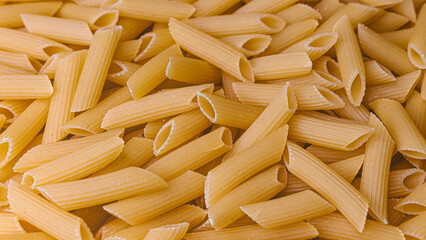 Dry Italian pasta background healthy food photo