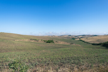 Beautiful view of Tuscany landscape and landmarks. Summer in Italy