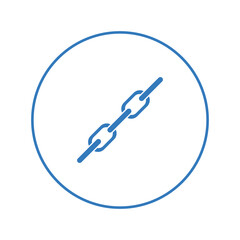 Hyperlink connection chain url icon | Circle version icon |