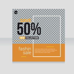50% discount sale offer banner