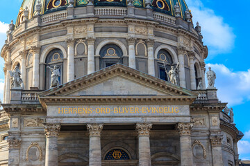 Fototapeta premium Frederik's Church, also known as Marble Church, in Copenhagen, Denmark