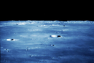 View of the surface of the moon.Elements of this image furnished by NASA