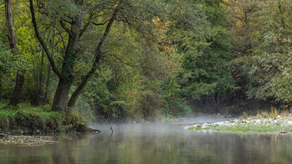 Gradac river in western Serbia in early autumn