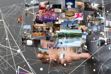 Internet broadband and multimedia streaming entertainment