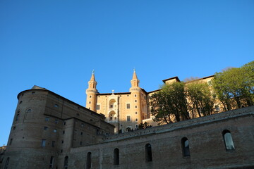 Fototapeta na wymiar Palazzo ducale in Urbino, Italy