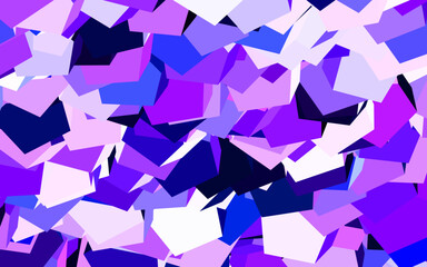 Light Purple vector background with hexagons.