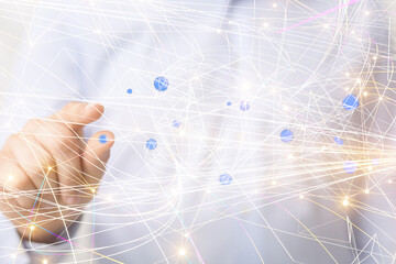 conference Digital Network and data concept 3d