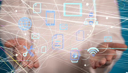 Business intelligence analyst dashboard on virtual