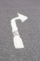 Right Arrow on Tarmac