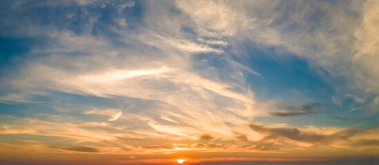 Naklejka na ściany i meble sunset sky backgrounds