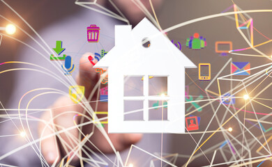 Smart home: Smarthome house automation icon