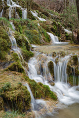 Fototapeta na wymiar Beautiful waterfalls in the forest