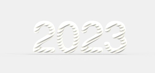 Obraz premium 2023 text flyer design on graphic