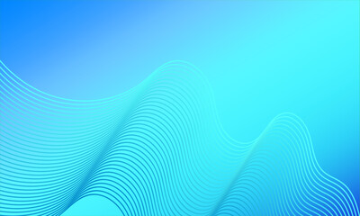 blue wave abstract background. Wavy background design with gradient effect. Modern vector design for business.