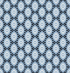 Seamless flowers pattern, small floral print.