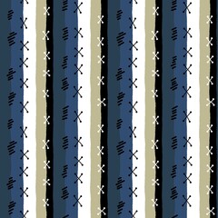 Sewing patch stitches seamless stripes pattern for wrapping paper and clothes print and kids accessories