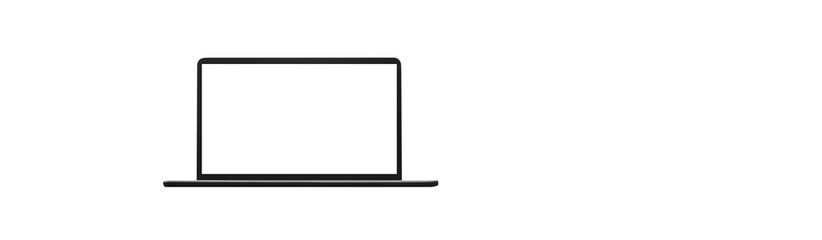 laptop with screen and transparent background - easy PNG modification