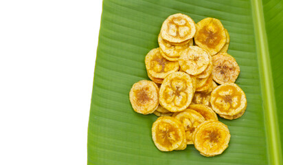Banana stuffed with tamarind. Fruit snack
