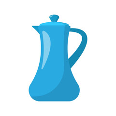 Jug icon. Color silhouette. Front side view. Vector simple flat graphic illustration. Isolated object on a white background. Isolate.