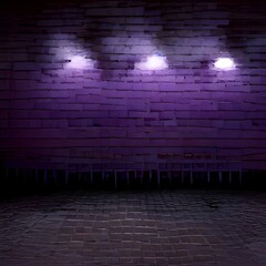 colorful brick wall background neon for concept design