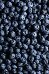 Full frame shot of fresh blueberries