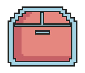 pixel art treasure chest