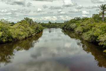 Fototapeta na wymiar natural landscape in the city of Andarai, State of Bahia, Brazil
