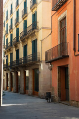 Fototapeta na wymiar Colorful Street in Barcelona