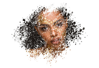 Spray Drops Effect Photo Mockup