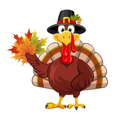 Happy Thanksgiving. Funny Thanksgiving Turkey bird - 526872585