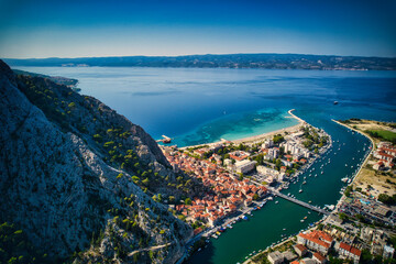 view of the city and the sea