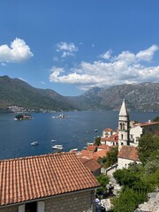 Naklejka na ściany i meble Bay of Kotor, Perast, Montenegro