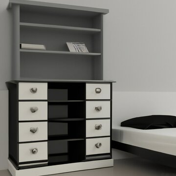Chest of Drawers in a Modern Bedroom