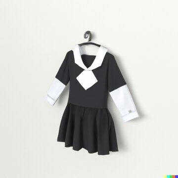 Girls School Uniform on a Hanger
