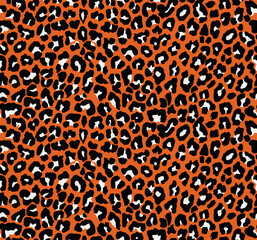Seamless leopard pattern, animal print.