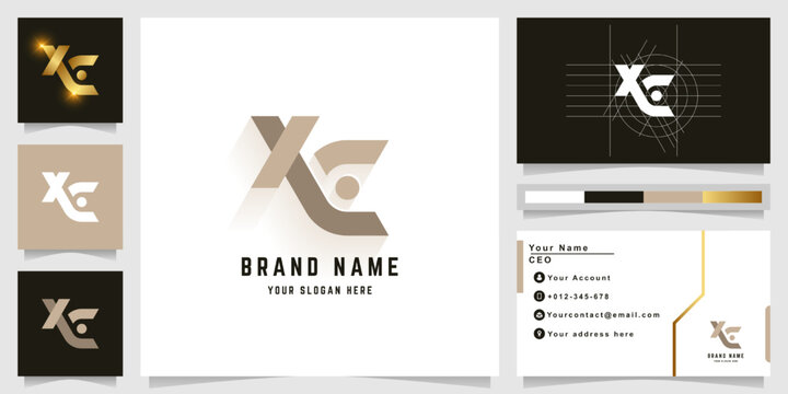 Letter XC or XLC monogram logo