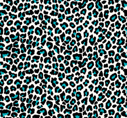 Seamless leopard pattern, animal print.