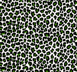 Seamless leopard pattern, animal print.