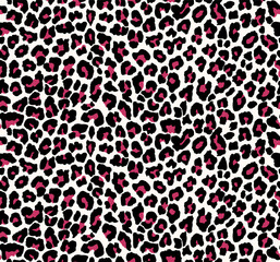 Seamless leopard pattern, animal print.