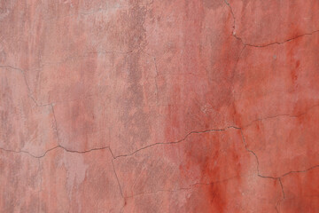 Obraz premium Pink color cement wall abstract background texture with copy space. Surface of concrete texture background.