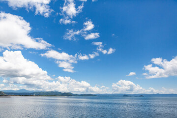 Obraz premium 錦江湾の夏の空 