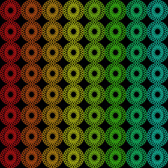 Vector line flowers square for footage background wallpaper and seamless artwork illustration texture of art graphic design isolated flat trendy design for fabric cotton beautiful pattern colorful