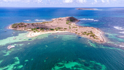 Fototapeta na wymiar Aerial Photos of St Martin / Sint Maarten / SXM