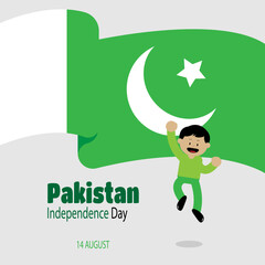 Pakistan Independence Day Greeting Cards. Suitable for Pakistan's independence day celebration